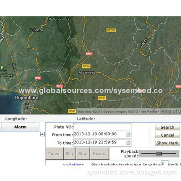 Vehicle Trace Playback GPS Tracking Software, Gview2000, Simple, Easy to Install and Use